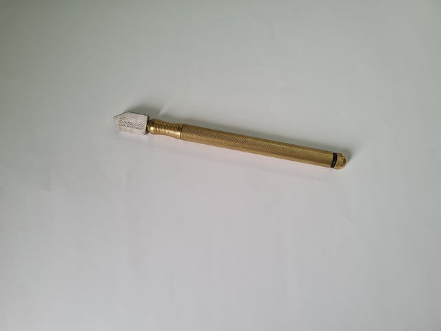 BRASS BARREL GLASS CUTTER